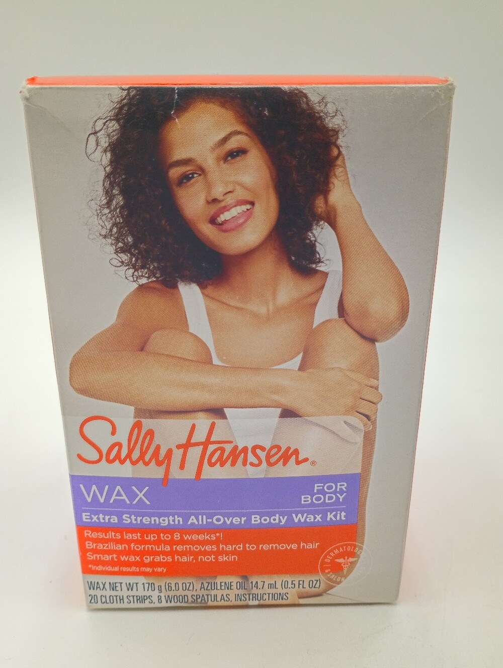 Sally Hansen EXTRA STRENGTH All Over Body Wax Hair Removal Kit 6 oz COCONUT OIL